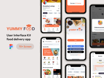 Food delivery application. preview picture