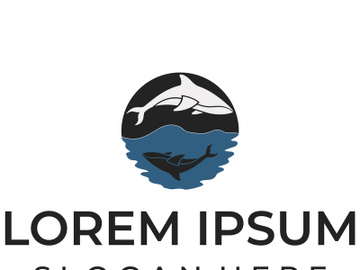 Orca whale logo preview picture