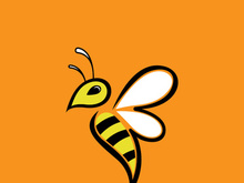 Bee Logo Template vector icon illustration design
