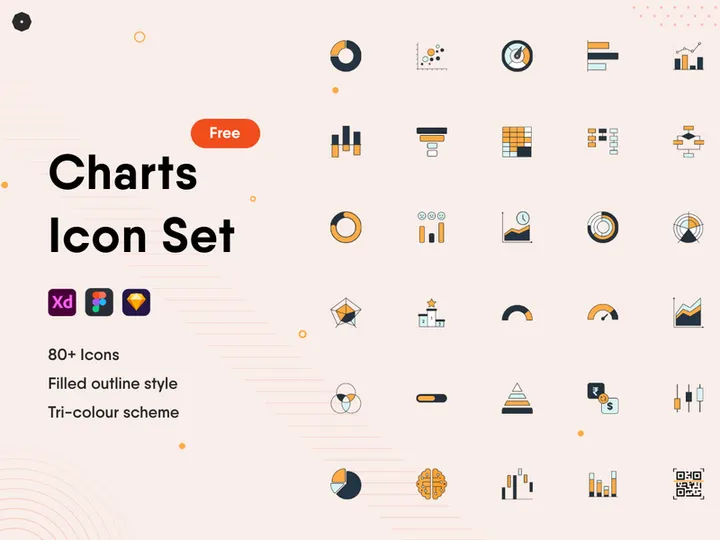 Free Charts Icon Set