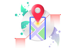 map and location, navigation illustration vector icons