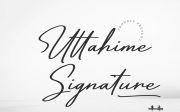 Uttahime | Modern Signature Font