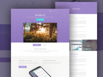 Builder – Free web app template preview picture