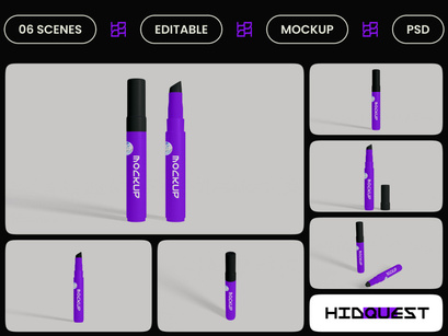 Acrylic Marker Mockup