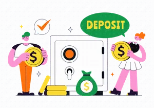 10 Deposit Vector Illustration
