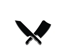 Knife logo icon template and symbol vector design illustration