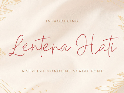 Lentera Hati - Handwritten Font