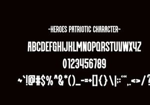 Heroes Patriotic - Modern Sans
