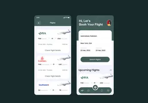 Airline Flight Booking App UIUX Design