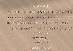 RosveliT Ligature serif font