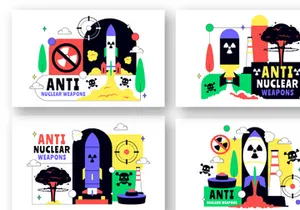 10 Anti Nuclear Weapons Protest Illustration