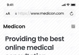 Medicon - Medical Online Consultation Landing Page