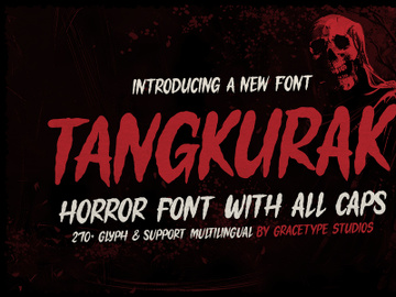 Tangkurak | Horror Font preview picture