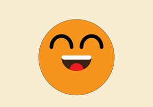 Flat Design Smile Vector in Adobe Illustrator