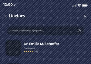 Doctor Appointment Mobile App UI (Light & Dark)