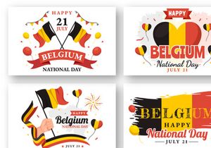 18 Happy Belgium Independence Day Illustration