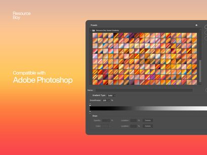 200 Free Sunset Photoshop Gradients