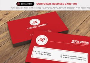 Corporate Business Card Template V07