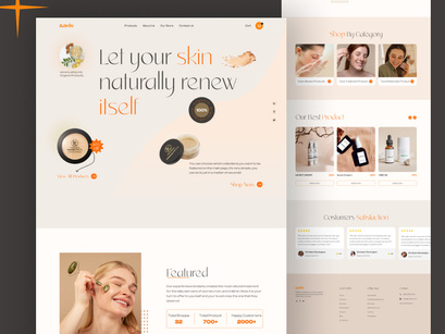 Beauty Product Landing page