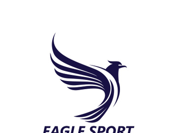 Eagle wing logo design vector image template preview picture