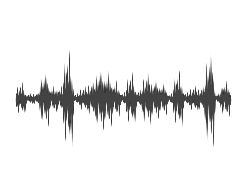 Sound waves vector illustration