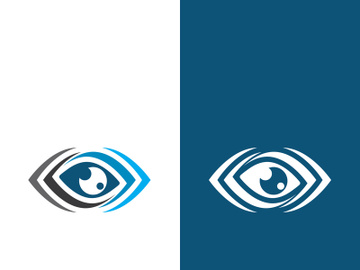 Eye logo icon design template illustration preview picture