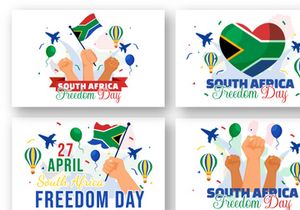 12 South Africa Freedom Day Illustration