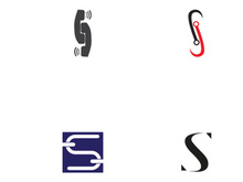 Initial letter S element abstract logo.