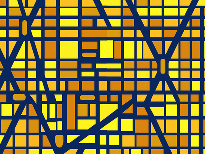 City map set seamless pattern