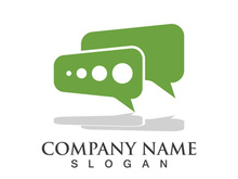 Speech bubble icon logo template vector illustration