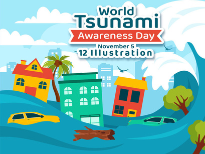 12 World Tsunami Awareness Day Illustration