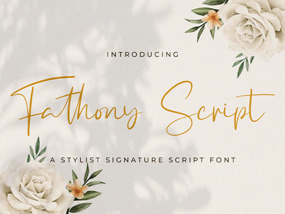 Fathony Script - Handwritten Font