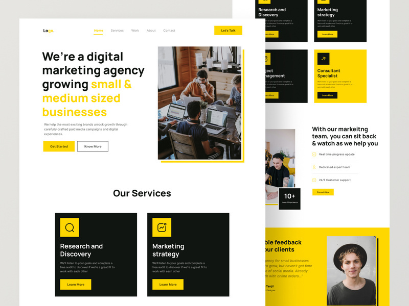 Digital Marketing Agency Landing Page Design
