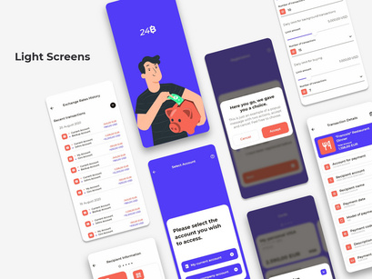 24B - FREE Complete Personal Bank UI Kit
