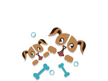 Dog logo vector design icon illustration template