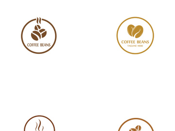 Premium coffee bean logo design. preview picture