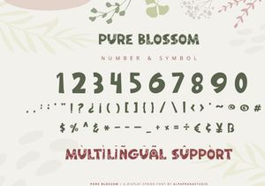Pure Blossom - Decorative Display Font