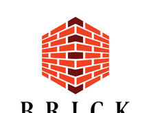 creative brick logo designs for buildings, architectural buildings, civil engineering, building materials shops