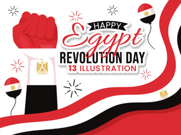 13 Egypt Revolution Day Illustration preview picture
