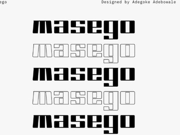 Masego - Free Font preview picture
