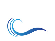Water wave icon vector illustration design logo