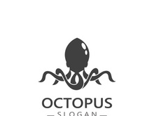 Octopus logo image design icon illustration animal vector