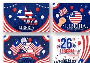 12 Liberia Independence Day Illustration