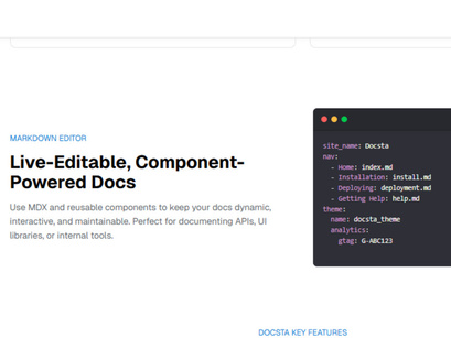 Docsta Nextjs Documentation Template