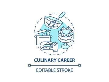 Culinary career concept icon preview picture