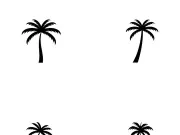 Palm tree summer logo design with creative ideas.