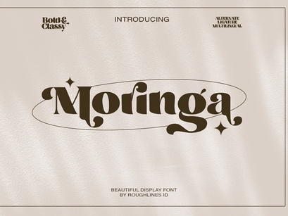 Moringa Display Font