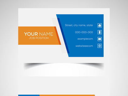 10 Double-sided creative and modern business card template. Vector illustration