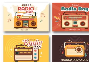 16 World Radio Day Illustration