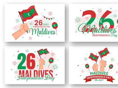 13 Happy Maldives Independence Day Illustration